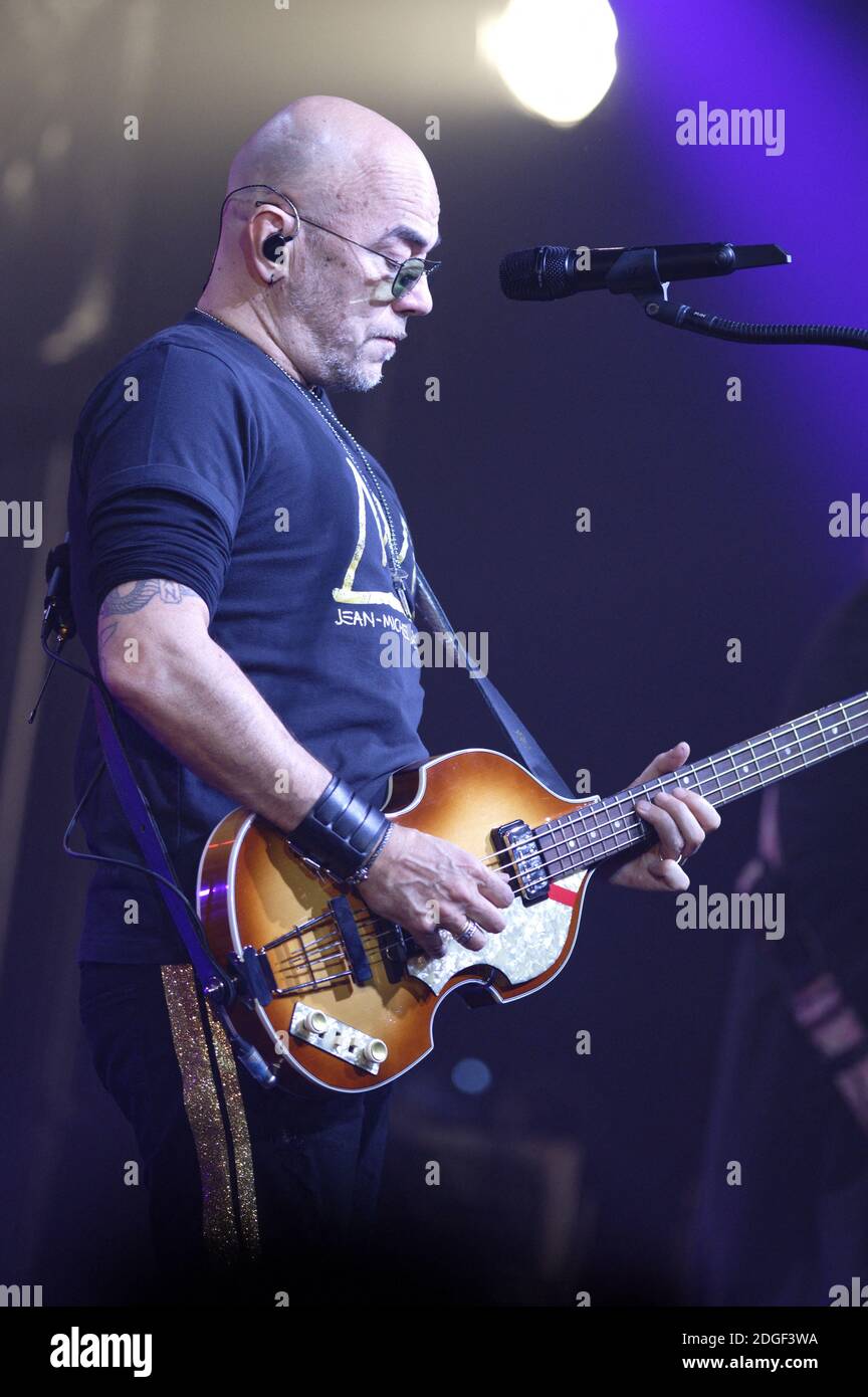 Le chanteur français Pascal Obispo joue en direct sur scène à 'le Tigre' avec son 'Pascal Obispo Tour', le 22 mars 2019 à Margny-les-Compiegne, près de Compiegne, en France. Photo par Edouard Bernaux/Abacapress.com Banque D'Images