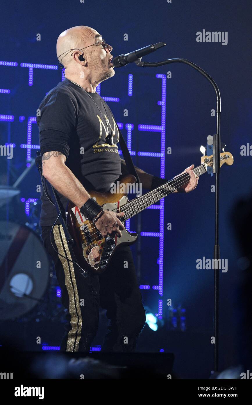Le chanteur français Pascal Obispo joue en direct sur scène à 'le Tigre' avec son 'Pascal Obispo Tour', le 22 mars 2019 à Margny-les-Compiegne, près de Compiegne, en France. Photo par Edouard Bernaux/Abacapress.com Banque D'Images