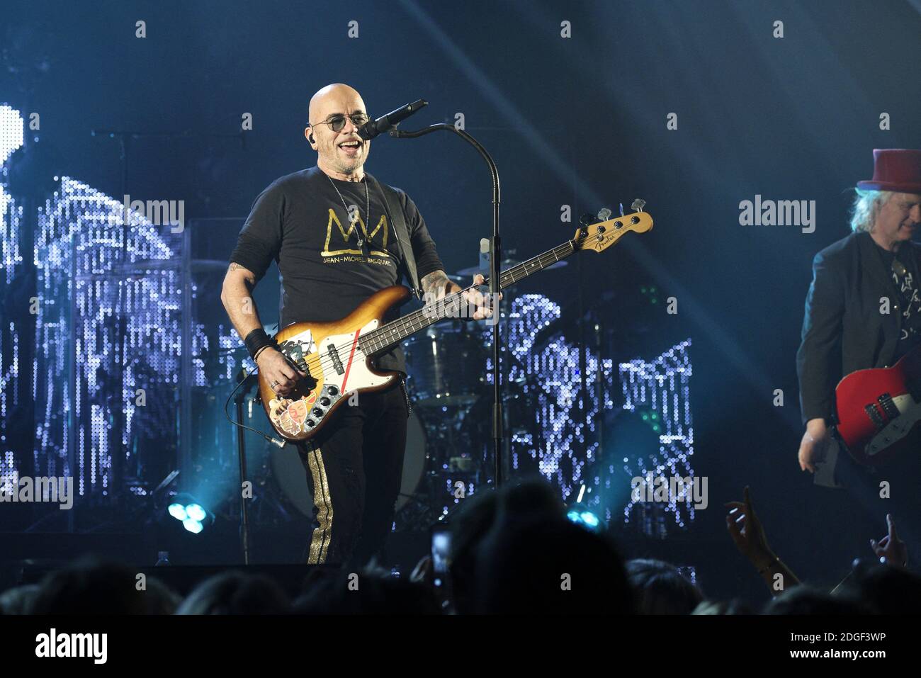 Le chanteur français Pascal Obispo joue en direct sur scène à 'le Tigre' avec son 'Pascal Obispo Tour', le 22 mars 2019 à Margny-les-Compiegne, près de Compiegne, en France. Photo par Edouard Bernaux/Abacapress.com Banque D'Images