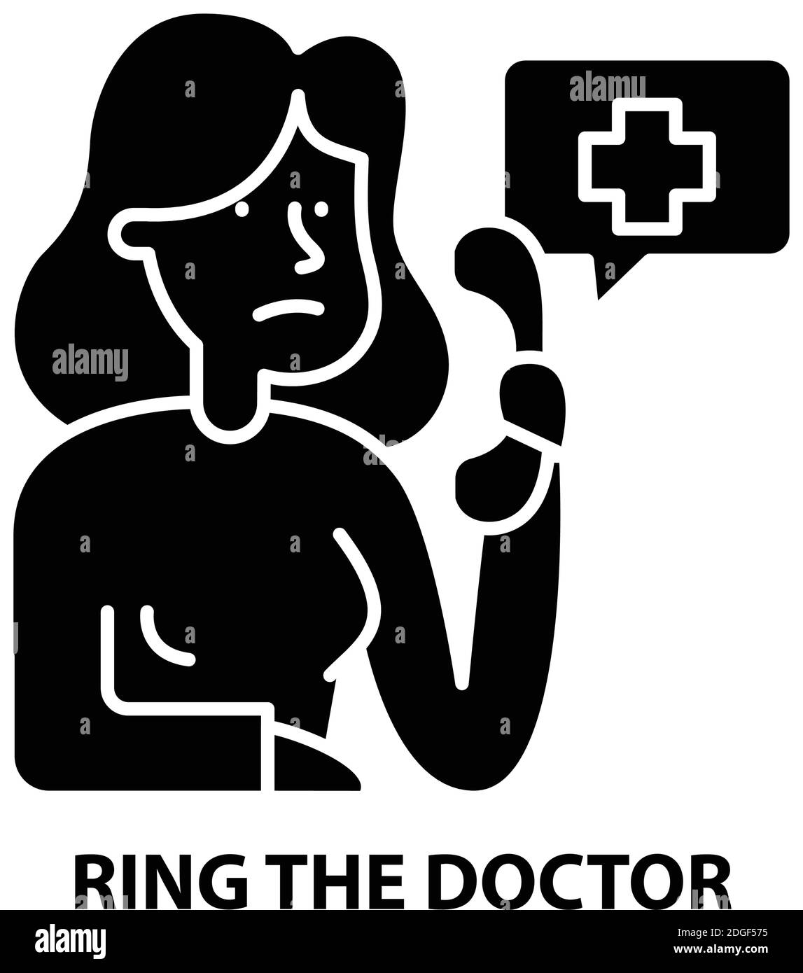 anneau de l'icône médecin, signe vecteur noir avec des traits modifiables, illustration concept Illustration de Vecteur anneau de l'icône médecin, signe vecteur noir avec des traits modifiables, illustration concept Illustration de Vecteur