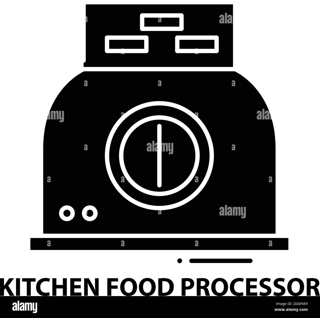 icône robot de cuisine, signe vectoriel noir avec traits modifiables, illustration du concept Illustration de Vecteur