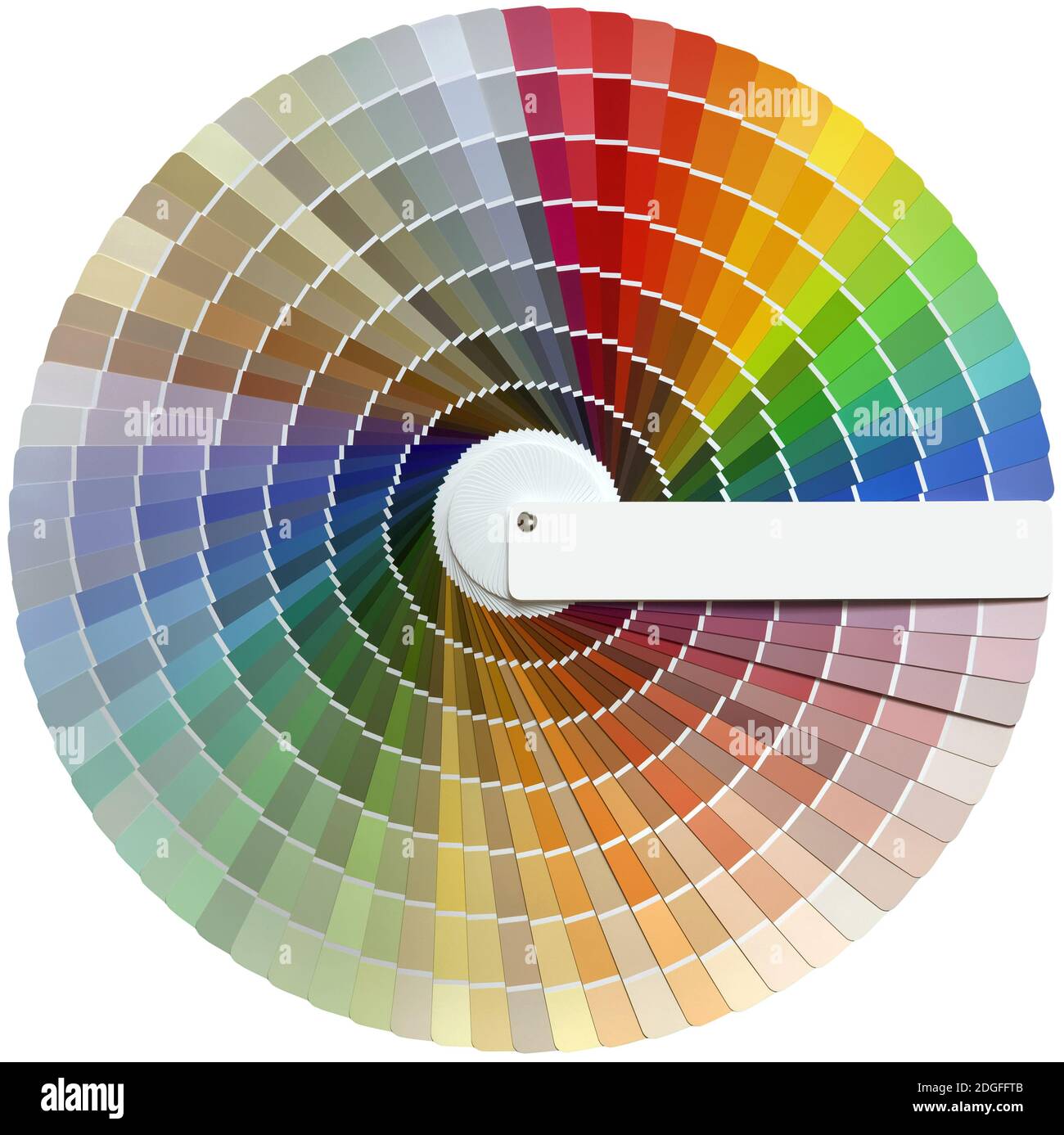 Palette de couleurs ronde découpe Guide Swatch Banque D'Images