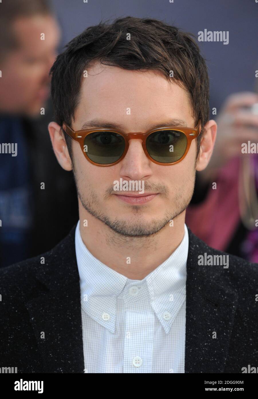 Elijah Wood arrive à la première britannique de Happy Feet 2, Cineworld Haymarket, Londres. Banque D'Images