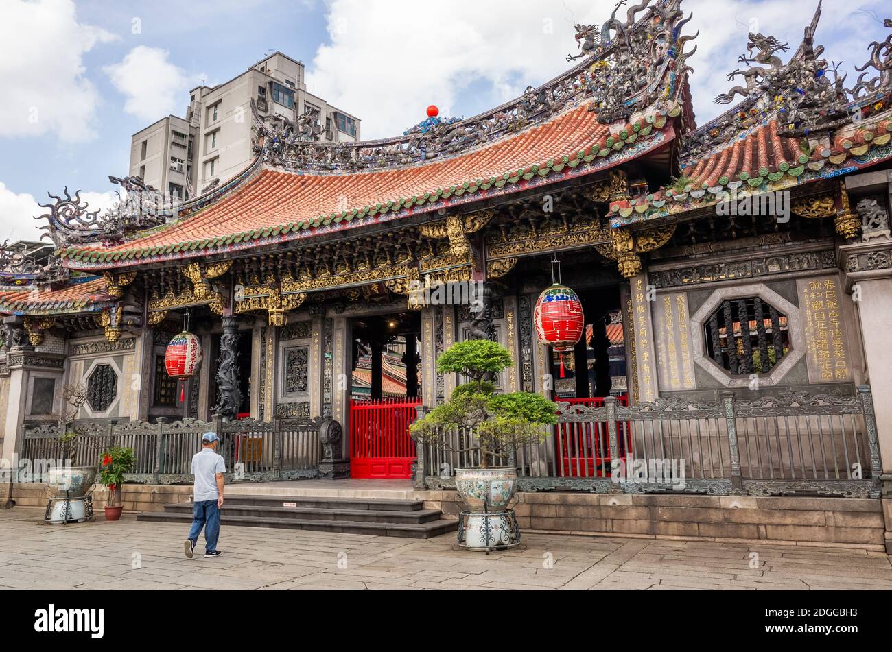 Célèbre attraction du temple de Lungshan Banque D'Images