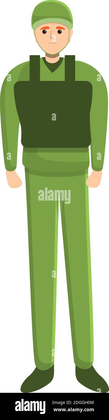 Veste militaire uniforme icône. Dessin animé de la veste militaire uniforme  symbole vectoriel pour le web design isolé sur fond blanc Image Vectorielle  Stock - Alamy