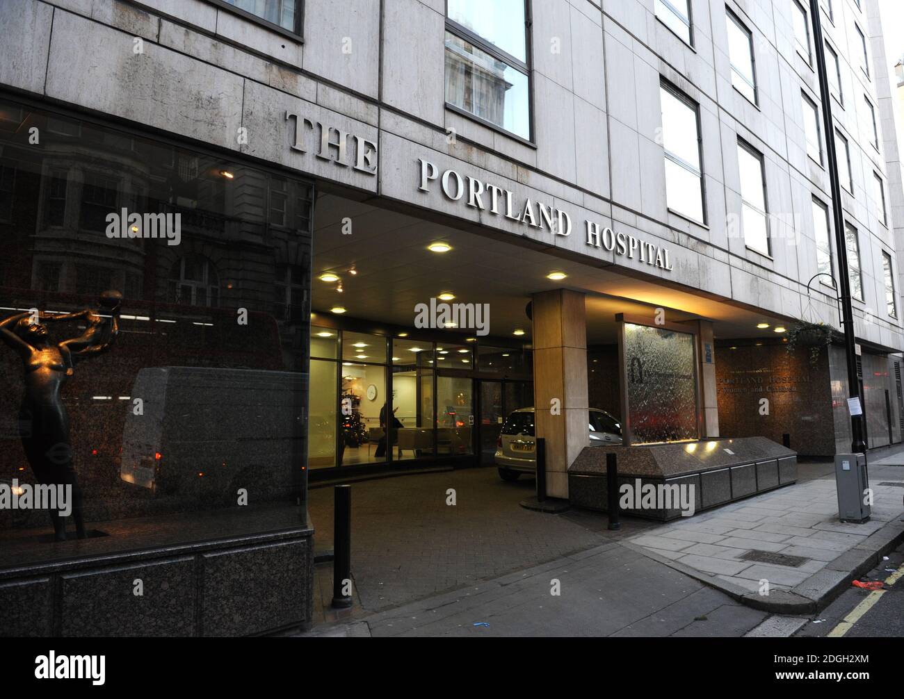 L'hôpital de Portland, un lieu possible pour la naissance du duc et de la duchesse du bébé de Cambridge, Londres. Copyright Doug Peters EMPICS Entertainment Banque D'Images