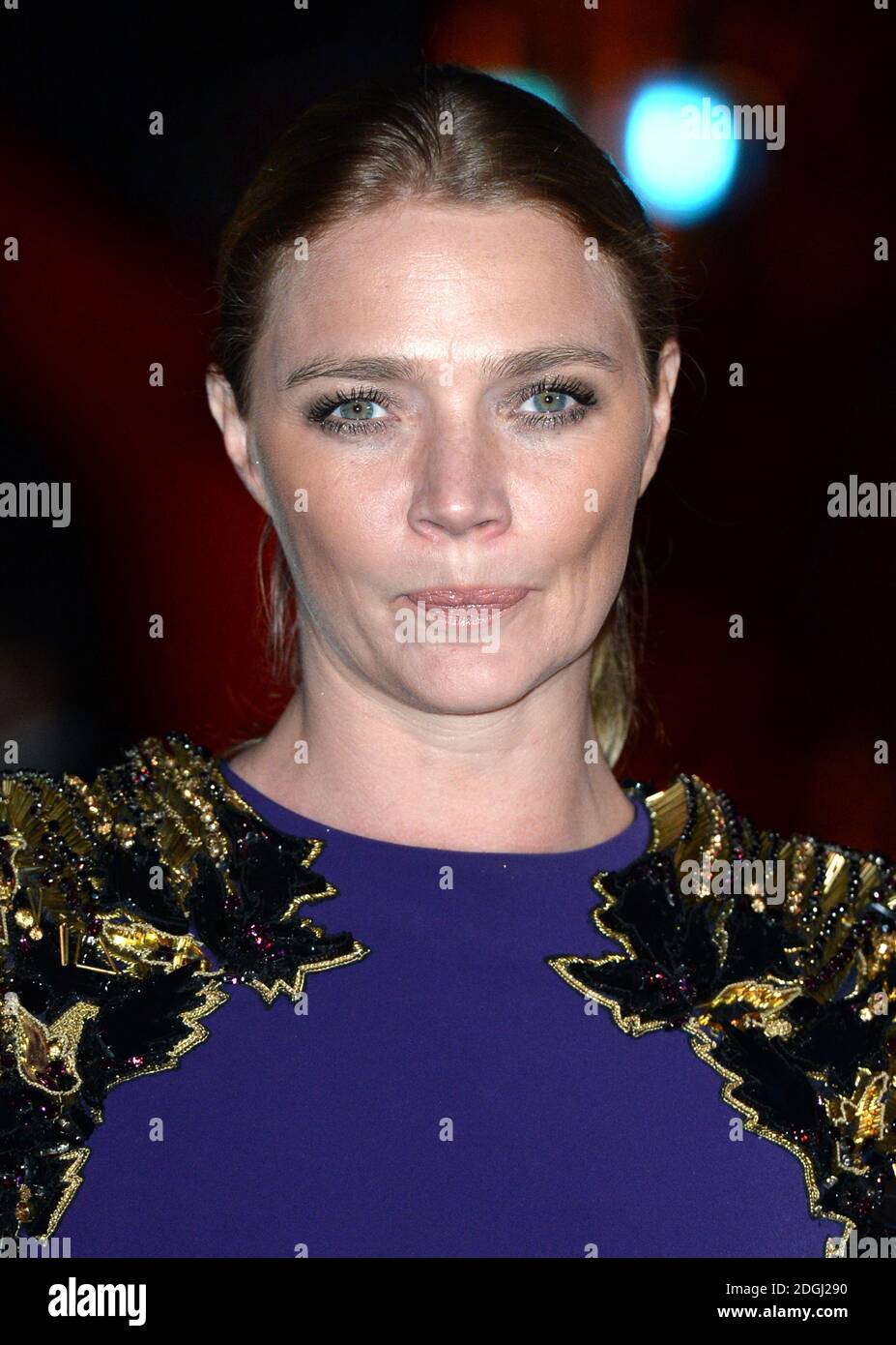 Jodie Kidd arrive aux BAFTA Games Awards 2014, Tobacco Dock, Londres. Banque D'Images