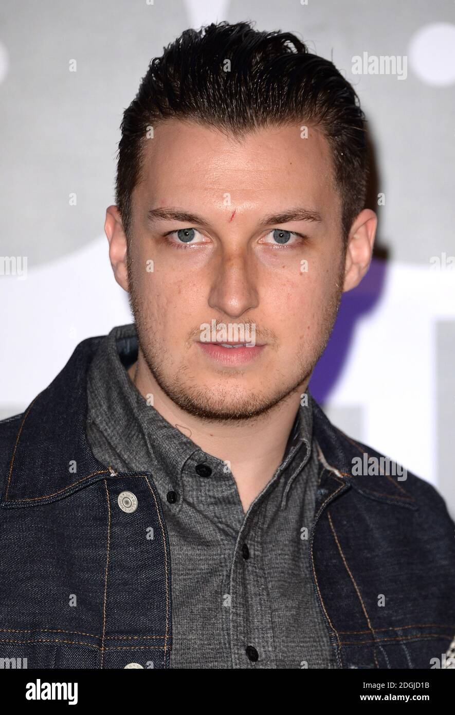 Matt Helders arrivant aux 20000 jours sur Terre Royaume-Uni Gala screening, The Barbican, Londres. Banque D'Images