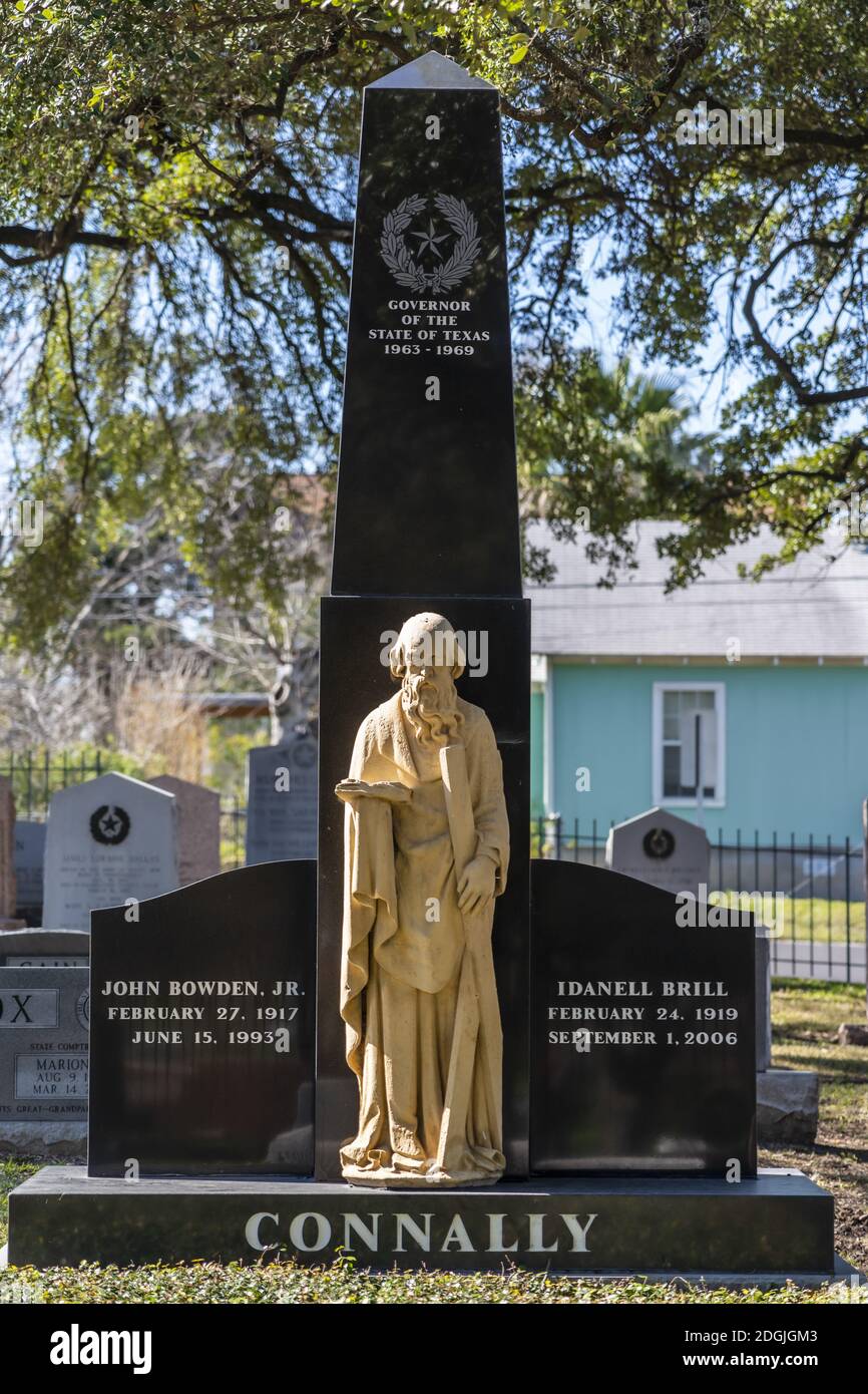 Tombe du gouverneur du Texas John Bowden Connally, Jr Banque D'Images