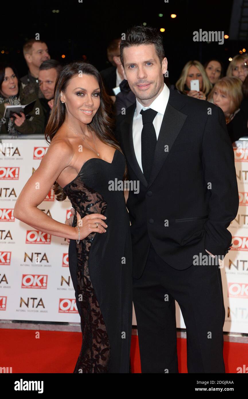 Michelle Heaton Et Hugh Hanley Sur Le Tapis Rouge Des National Television Awards 15 Qui Se Tiennent A L O2 Arena Londres Cette Annee Les Ann Celebrent Leur e Annee Photo Stock