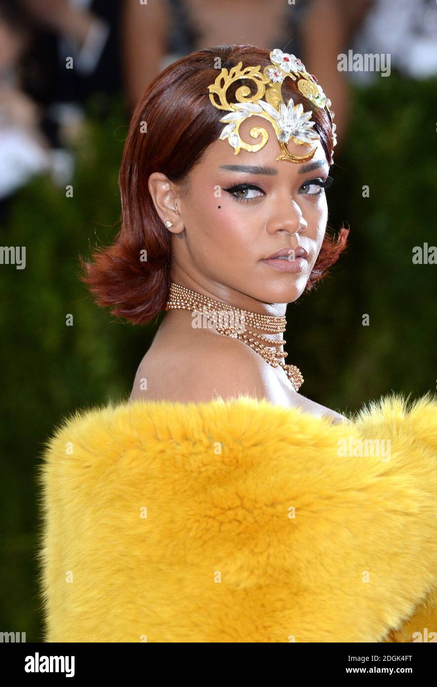 Rihanna assistant au Metropolitan Museum of Art met Gala, à New York, Etats-Unis. Banque D'Images