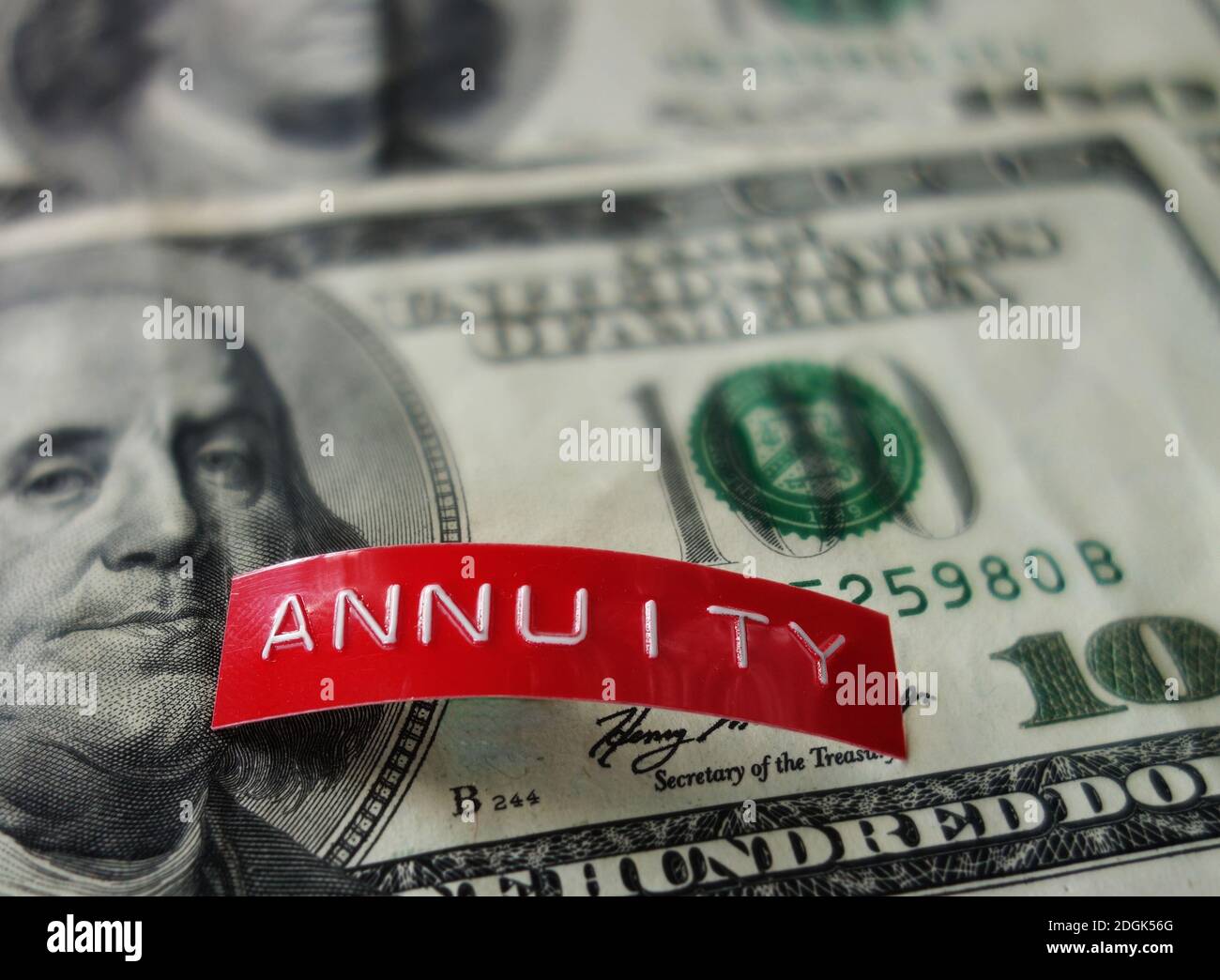 Concept d'investissement de rente Banque D'Images