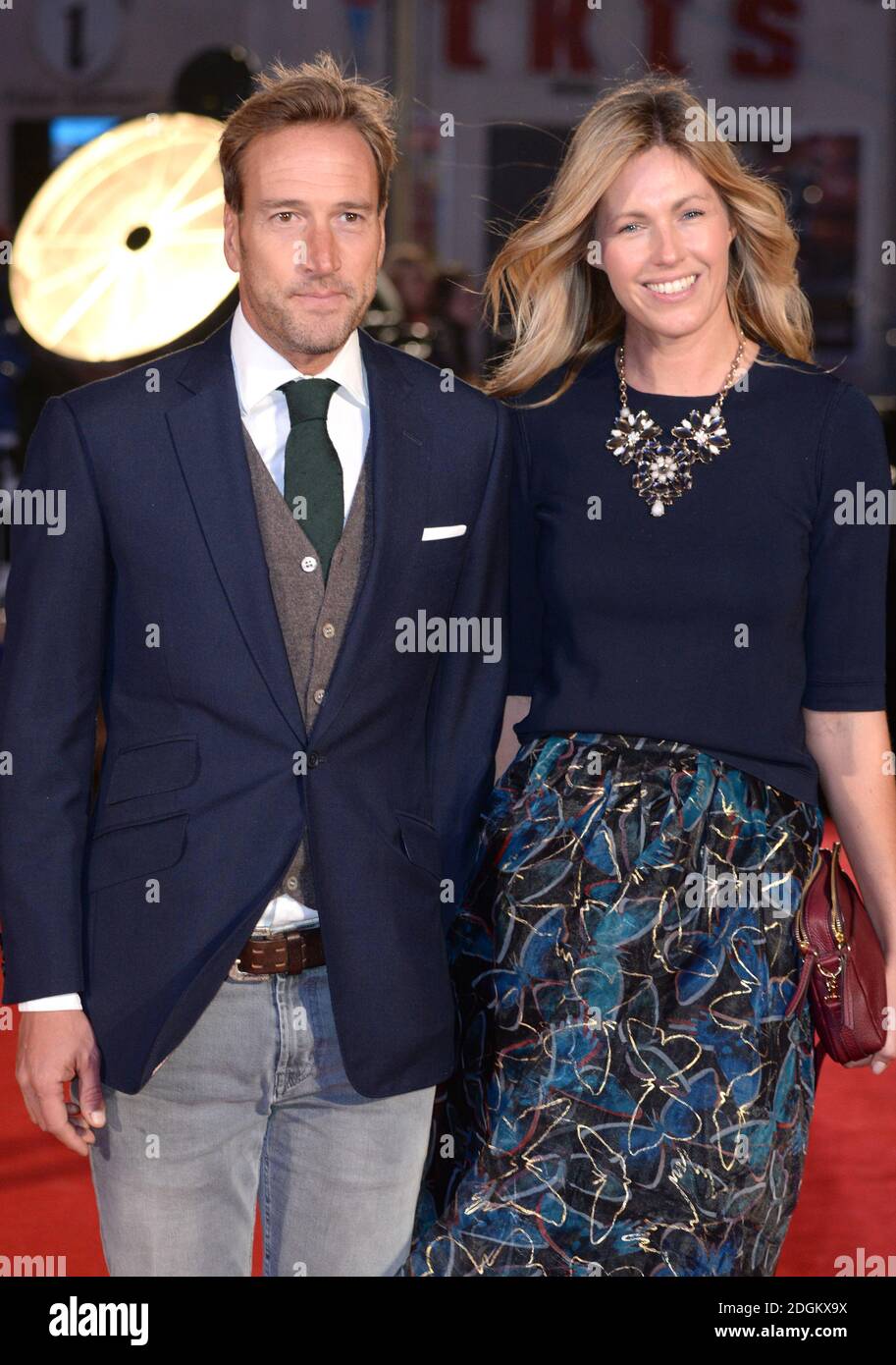 Ben Fogle et son épouse Marina assistent à la première mondiale de l'Armée de Dad à l'Odeon Leicester Square, Londres. Banque D'Images