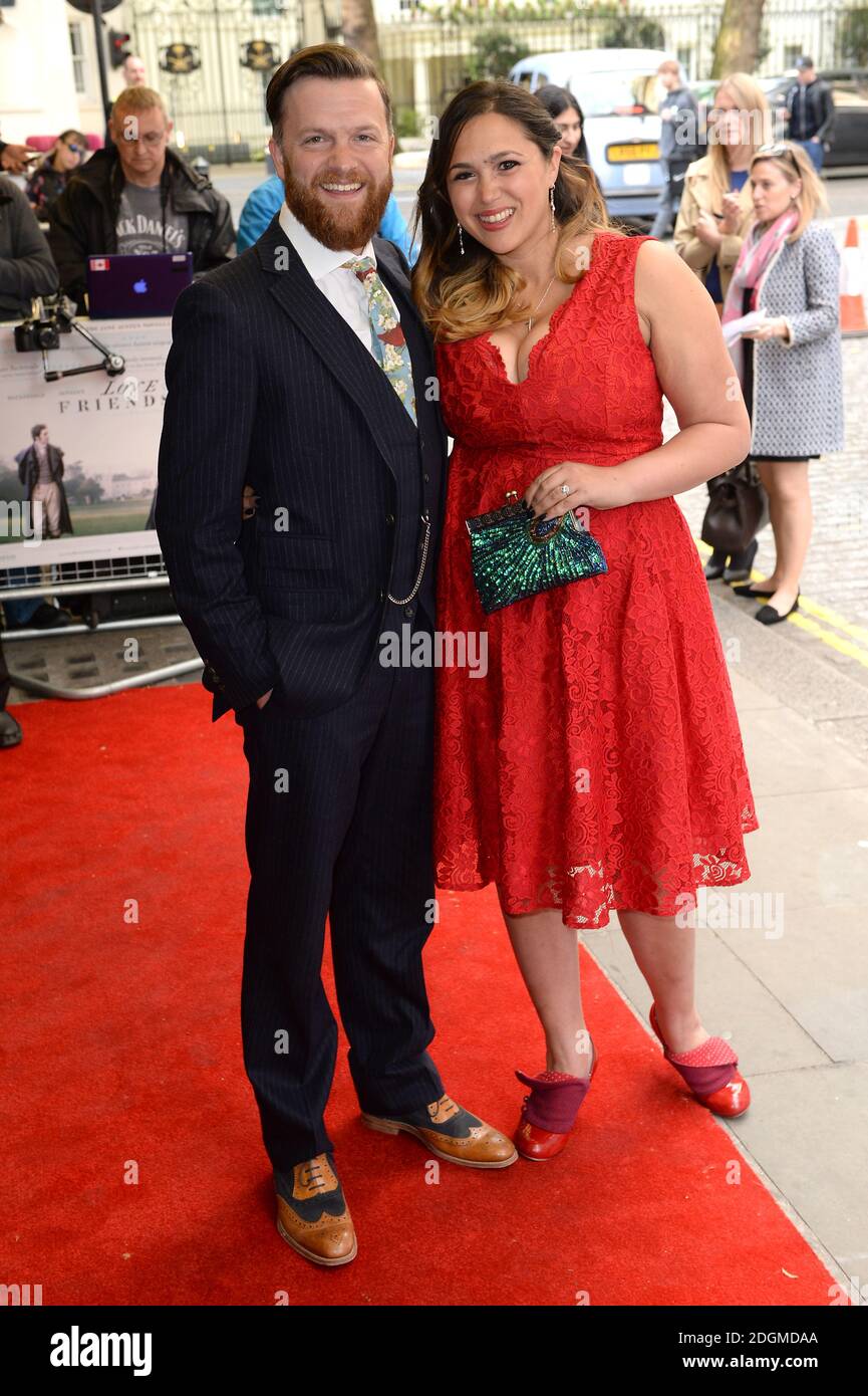 Tom Bennett et invité à la première de Love and Friendship UK qui s'est tenue au Curzon Mayfair, Londres. Date de la photo: Mardi 24 mai 2016. Banque D'Images