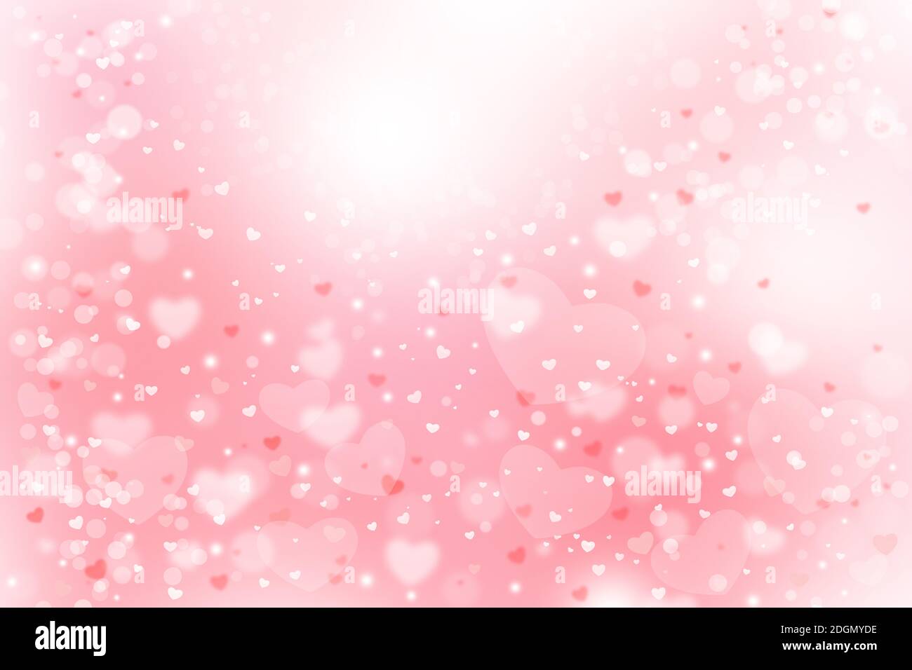 Rose résumé arrière-plan flou, bokeh. Papier peint de la Saint-Valentin Banque D'Images