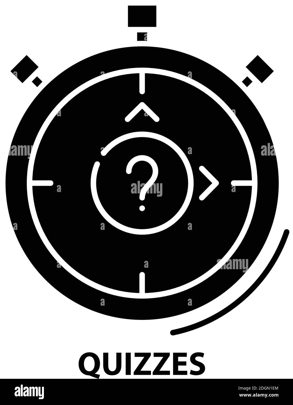 icône quizs, signe vectoriel noir avec traits modifiables, illustration de concept Illustration de Vecteur