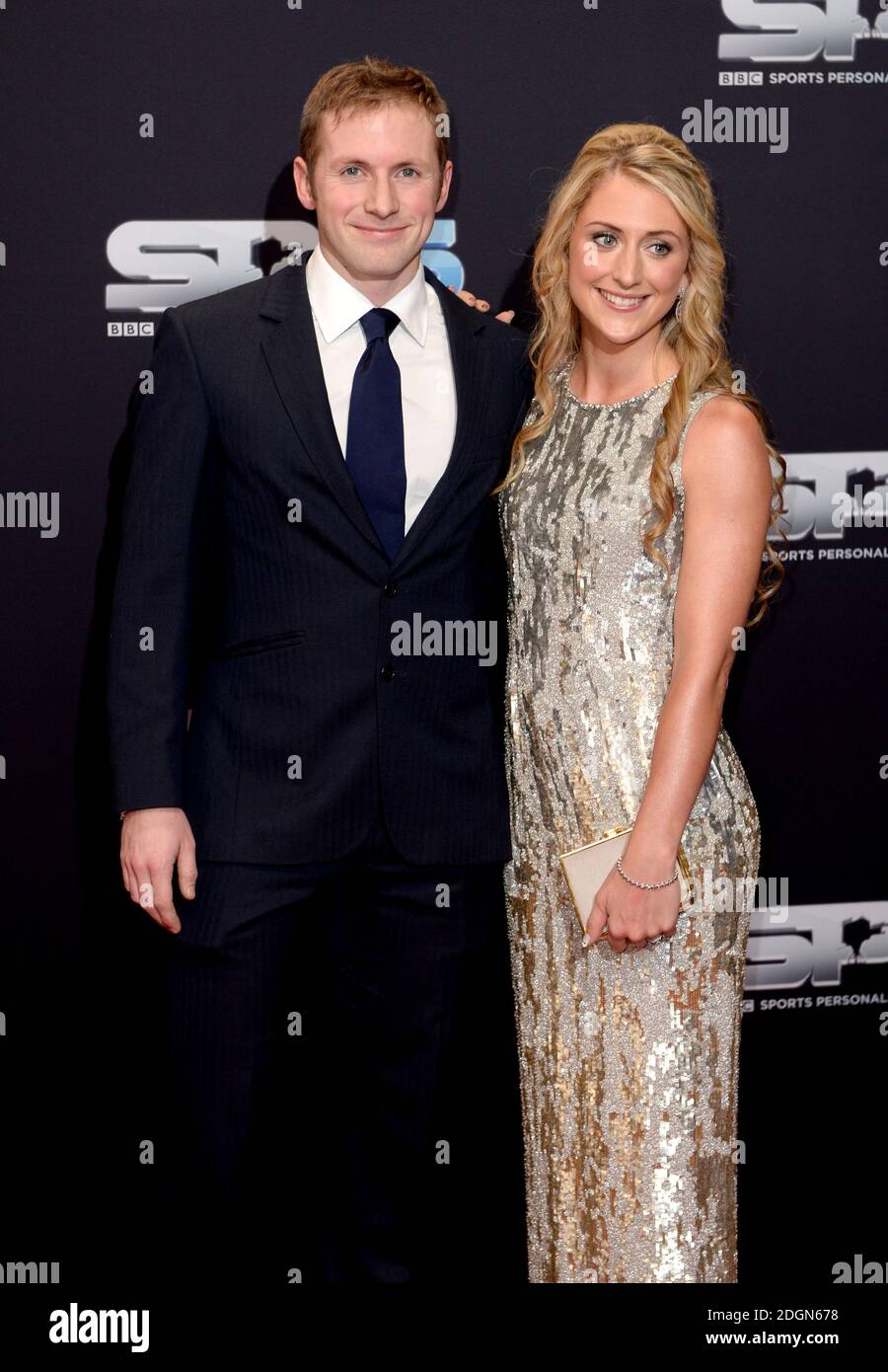 Jason Kenny et Laura Kenny lors de l'arrivée du tapis rouge pour BBC Sports Personality de l'année 2016 au Vox at Resorts World Birmingham. Le crédit photo devrait se lire comme suit : Doug Peters/EMPICS Entertainment Banque D'Images