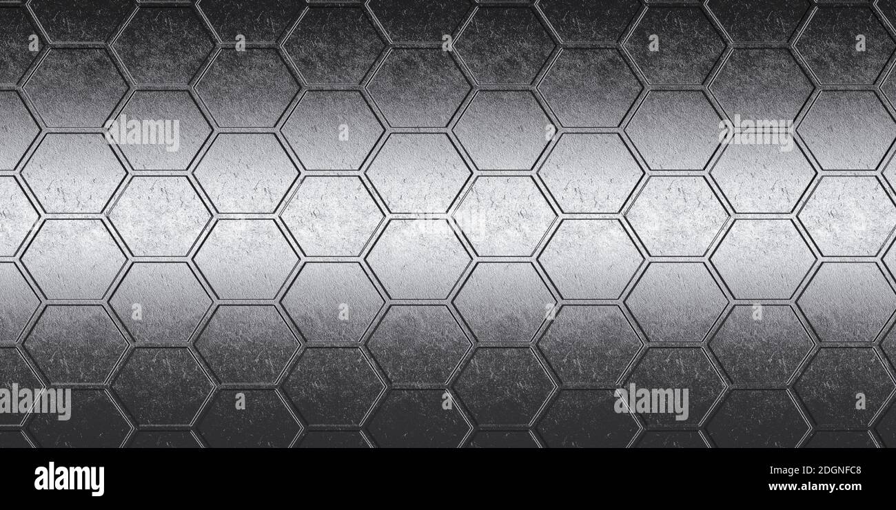 Motif hexagonal dans la structure technique - Illustration Banque D'Images