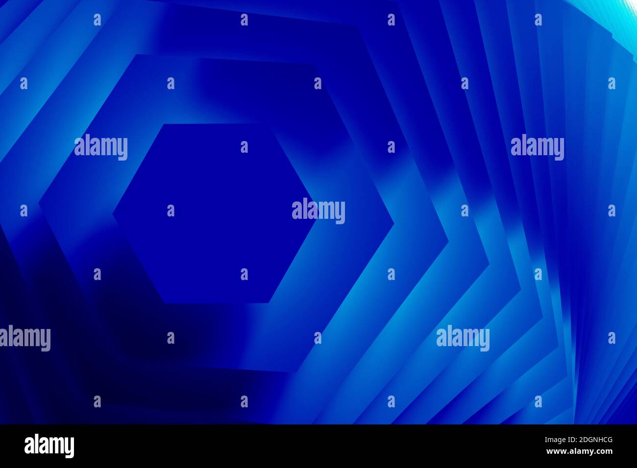 Arrière-plan hexagonal abstrait comme modèle - Illustration 3D Banque D'Images