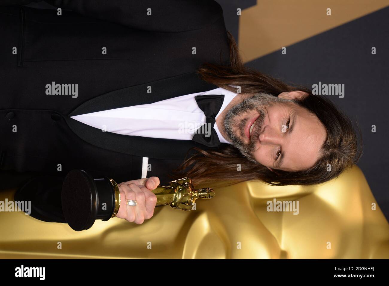 Dans la salle de presse des 89e Academy Awards qui se tiennent au Dolby Theatre à Hollywood, Los Angeles, CA, Etats-Unis. Date de la photo dimanche 26 février 2017. Le crédit photo doit être lu par Doug Peters/EMPICS Entertainment. Banque D'Images