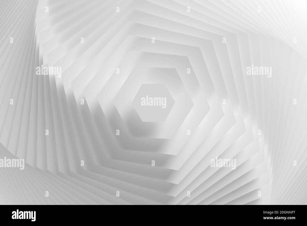 Arrière-plan hexagonal abstrait comme modèle - Illustration 3D Banque D'Images