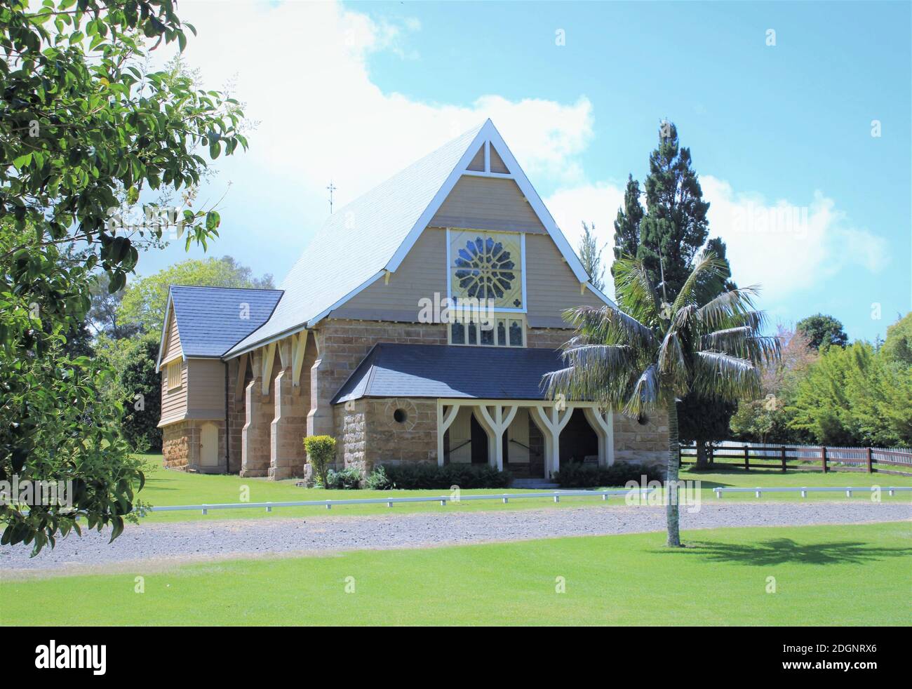 Île Norfolk, chapelle Saint-Barnabas, église mère des Missionnaires en Mélanésie (1867-1920) Banque D'Images