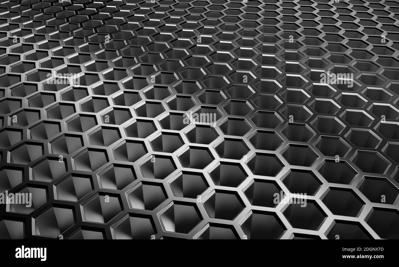 Arrière-plan hexagonal - Illustration Banque D'Images