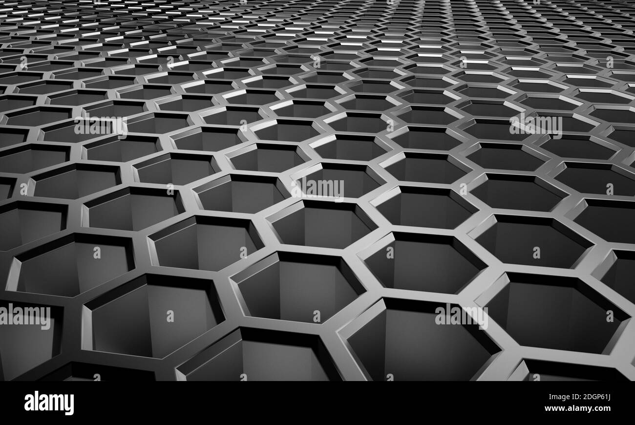 Arrière-plan hexagonal - Illustration Banque D'Images