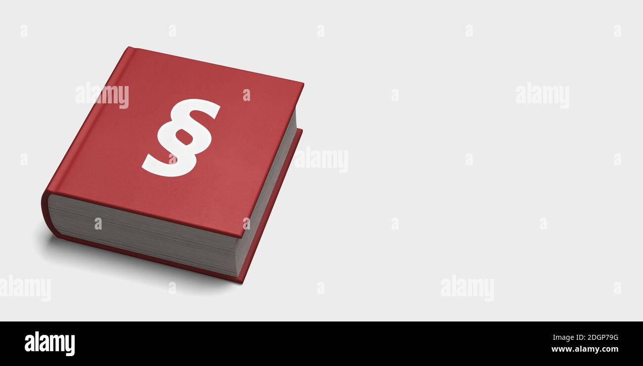 Symbole graphique de la loi sur la table - Illustration Banque D'Images