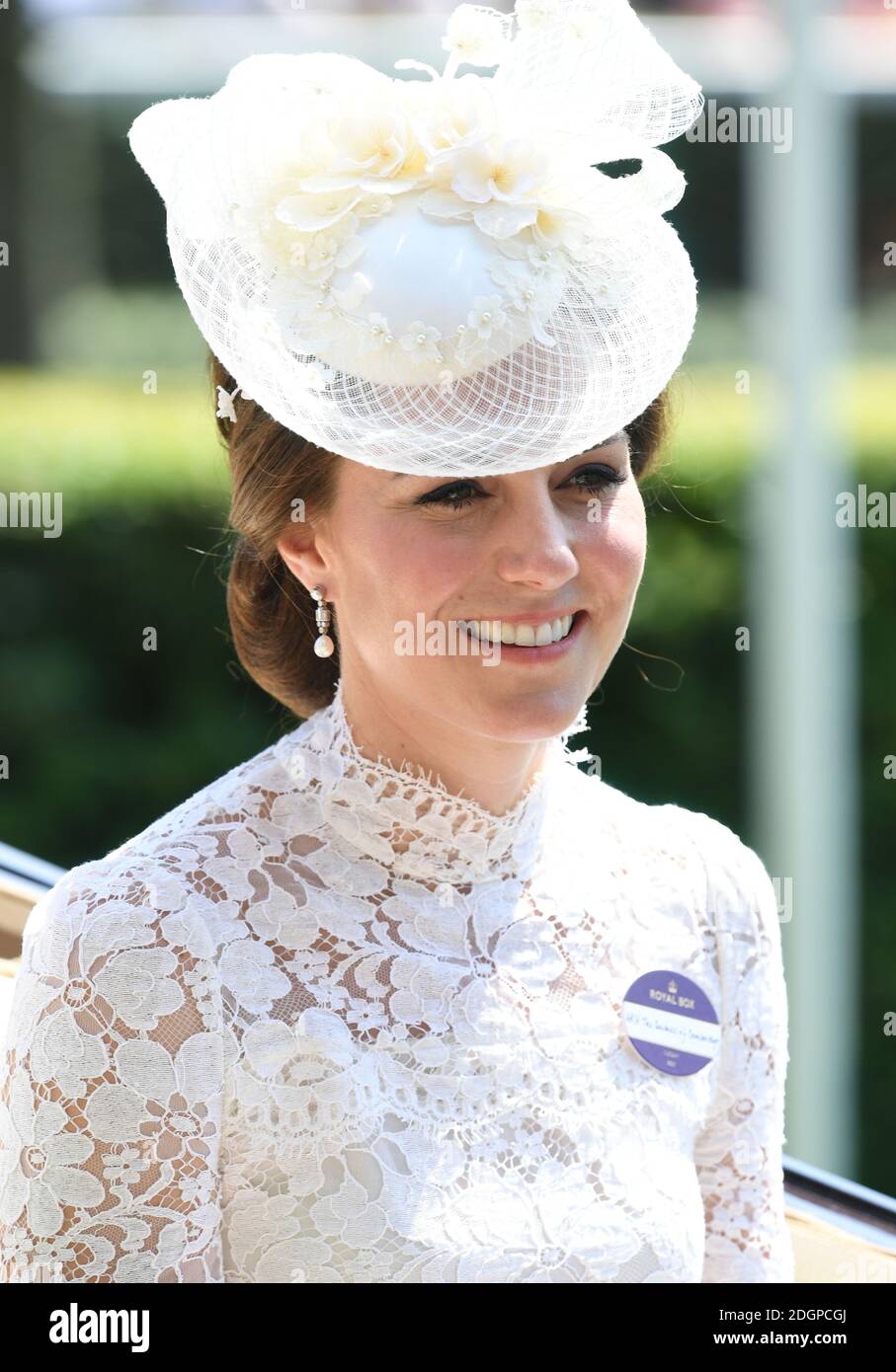 La duchesse de Cambridge pendant la première journée de Royal Ascot à l'hippodrome d'Ascot, Londres. Le crédit photo devrait se lire comme suit : Doug Peters/EMPICS Entertainment Banque D'Images