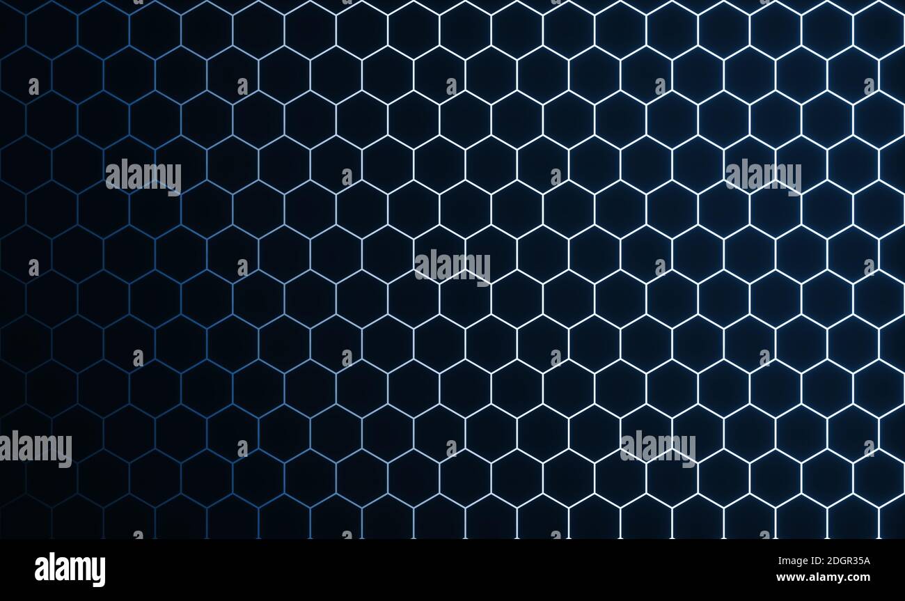 Arrière-plan hexagonal - Illustration Banque D'Images