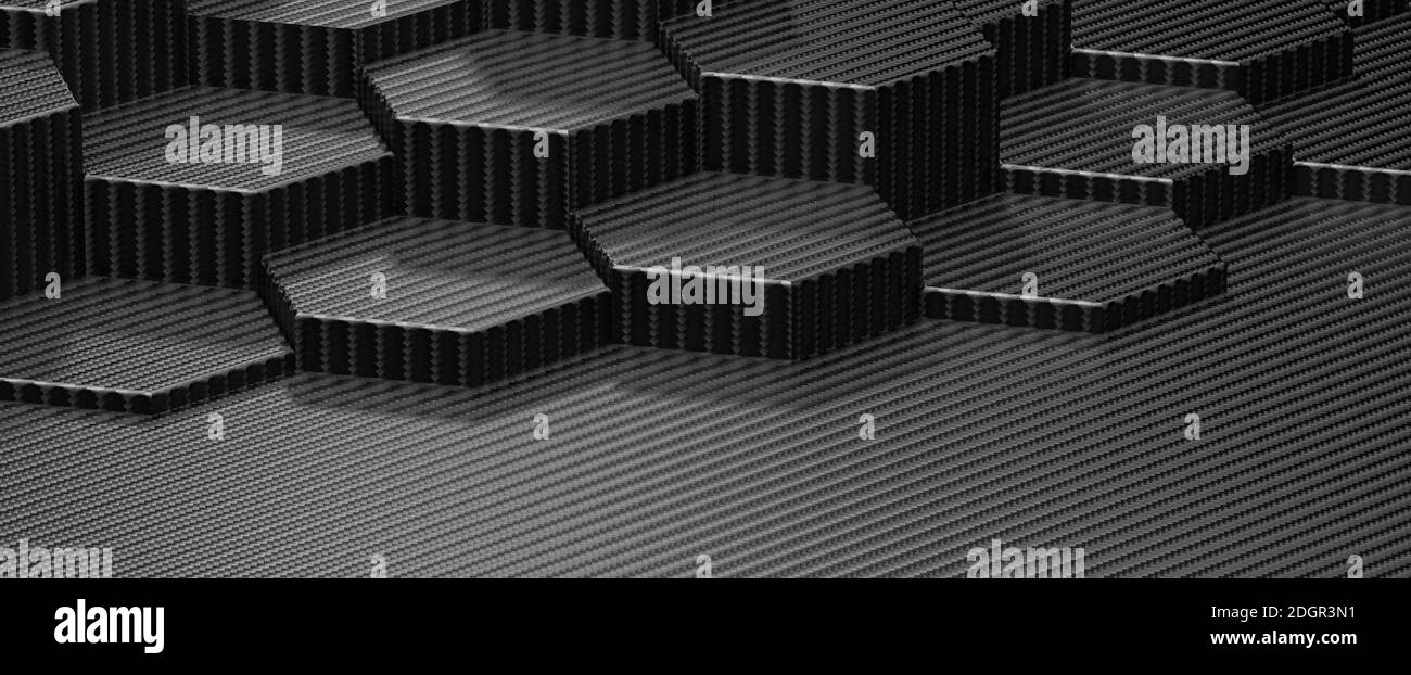 Arrière-plan hexagonal - Illustration Banque D'Images