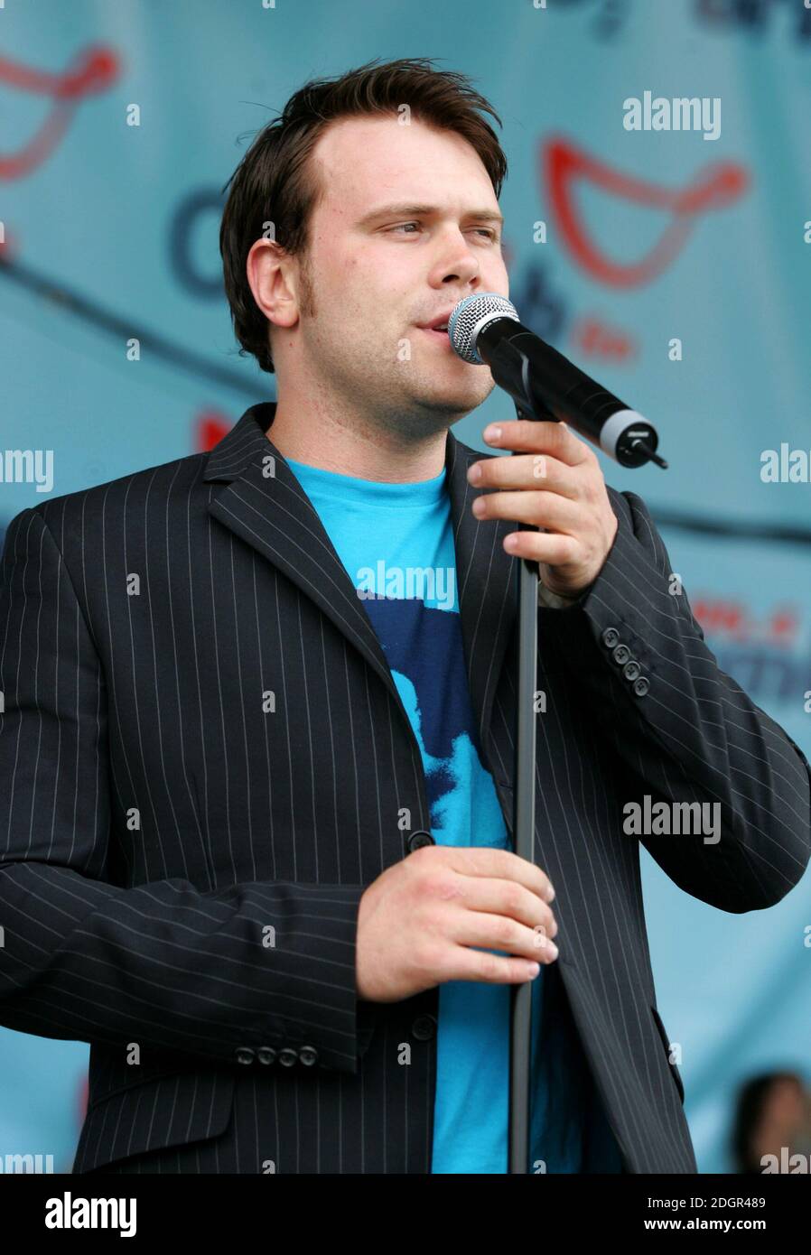 Daniel Bedingfield apparaissant au BRMB's Party in the Park, Cannon Hill Park, Birmingham. Doug Peters/allactiondigital.com Banque D'Images