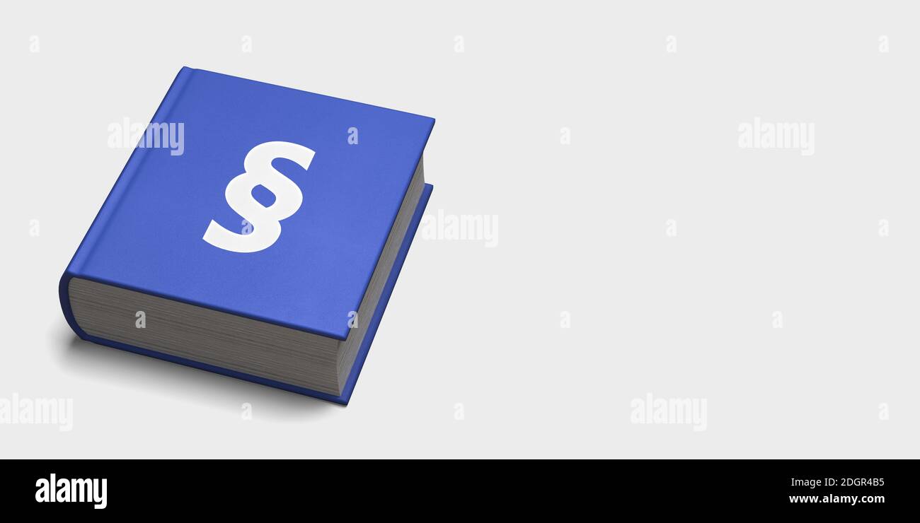 Symbole graphique de la loi sur la table - Illustration Banque D'Images