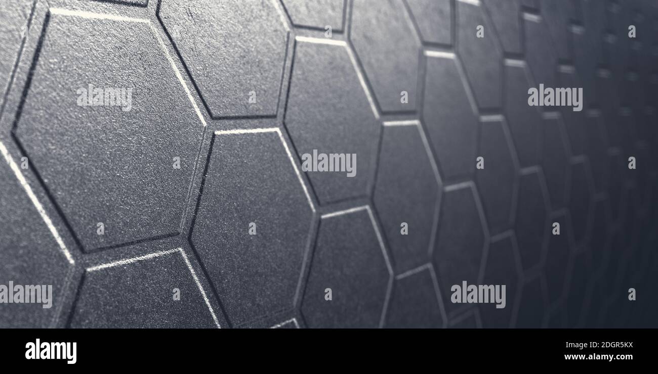 Motif hexagonal dans la structure technique - Illustration Banque D'Images