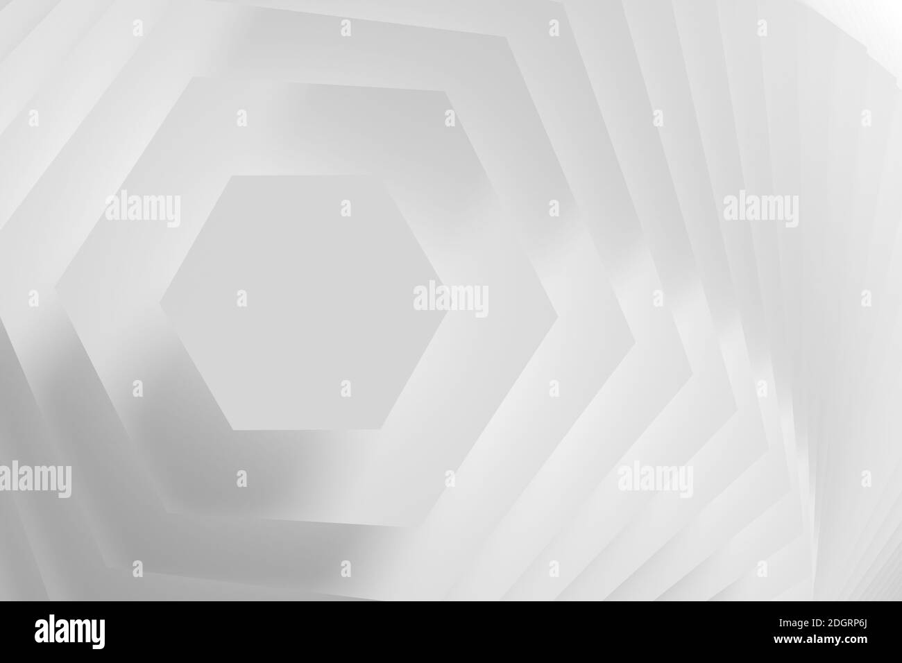 Arrière-plan hexagonal abstrait comme modèle - Illustration 3D Banque D'Images