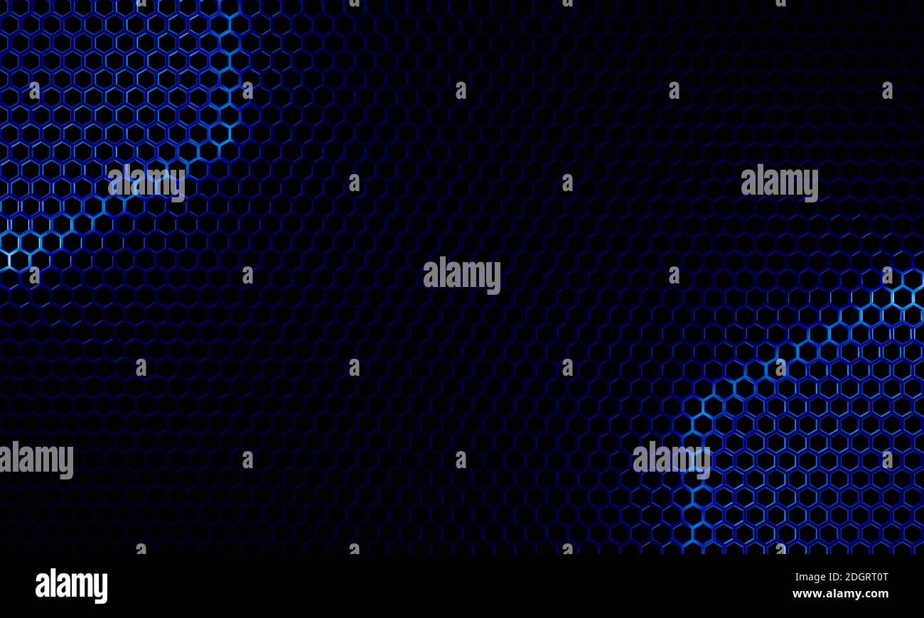 Motif hexagonal avec structure en fer - Illustration Banque D'Images