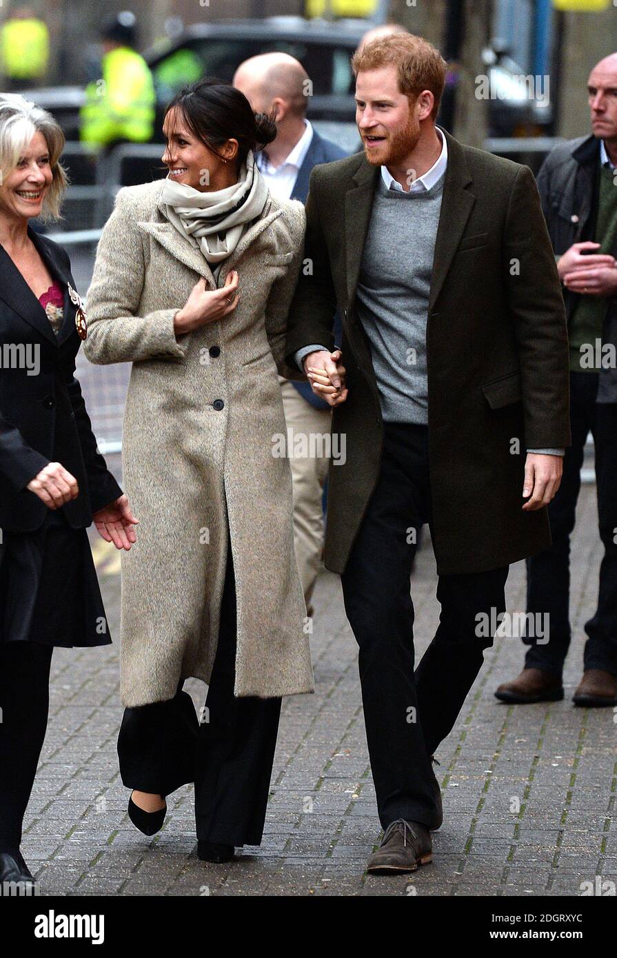 Le Prince Harry et Meghan Markle visitent la station de radio axée sur la jeunesse, Reprezent FM, à Brixton, Londres, pour en apprendre davantage sur son travail de soutien aux jeunes. Crédit photo à lire : Doug Peters/EMPICS Entertainment Banque D'Images