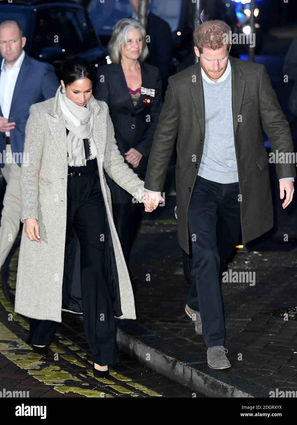 Le Prince Harry et Meghan Markle visitent la station de radio axée sur la jeunesse, Reprezent FM, à Brixton, Londres, pour en apprendre davantage sur son travail de soutien aux jeunes. Crédit photo à lire : Doug Peters/EMPICS Entertainment Banque D'Images