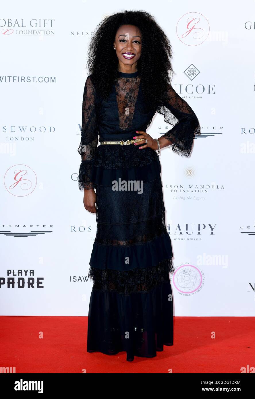 Beverley Knight participe au gala Nelson Mandela Global Gift, à l'hôtel Rosewood, Londres. Le crédit photo devrait se lire comme suit : Doug Peters/EMPICS Entertainment Banque D'Images