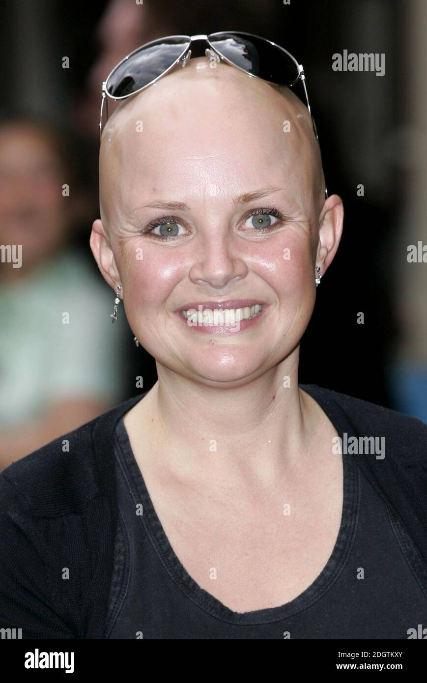 Arrivée de Gail porter. Banque D'Images