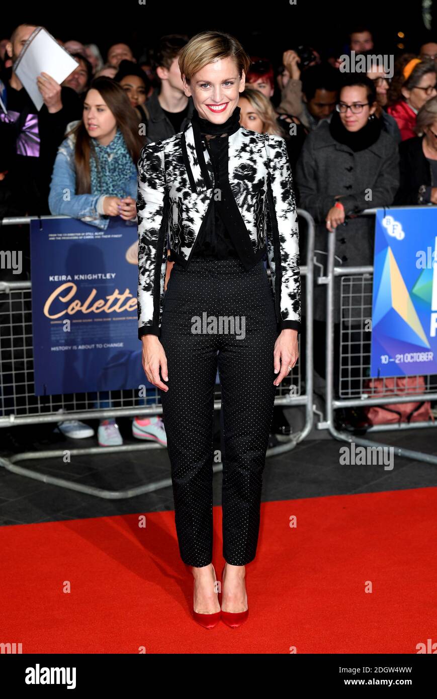Denise Gough participant à la Colette UK Premiere dans le cadre de la BFI London Film Festival au Cineworld Leicester Square, London Banque D'Images
