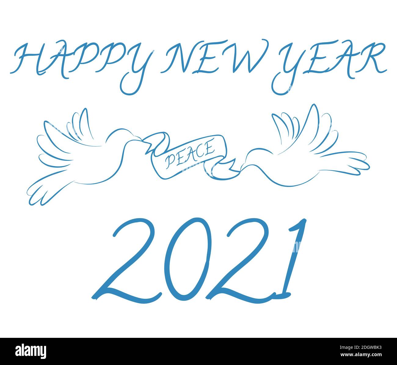 Meilleurs voeux nouvelle année 2021 Banque d'images détourées - Alamy