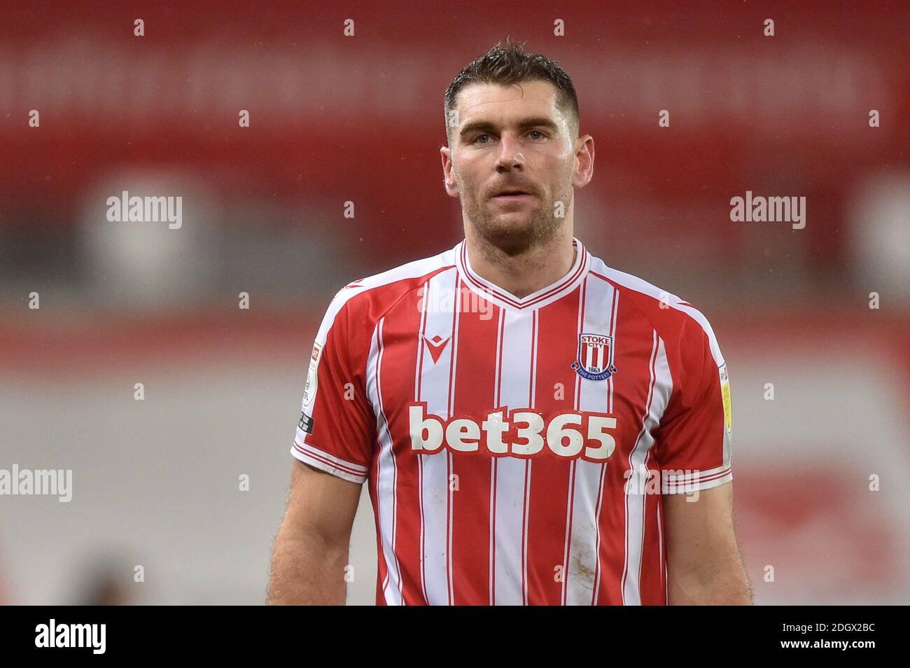 Sam Vokes #9 de Stoke City après le match Banque D'Images