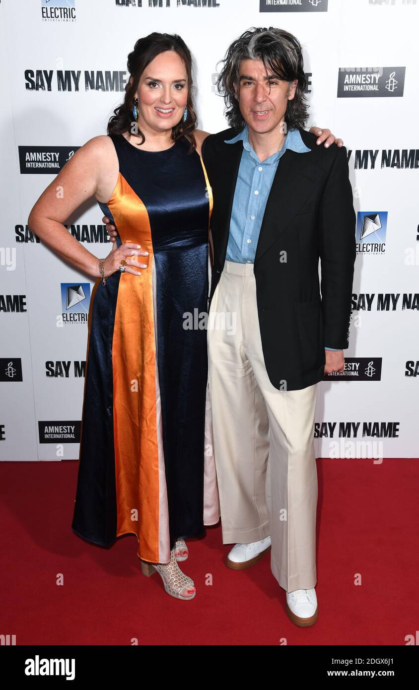 Deborah Frances-White (à gauche) et James lance assistent à la projection de gala de Say My Name à l'Odeon Luxe, Leicester Square, Londres. Le crédit photo devrait se lire comme suit : Doug Peters/EMPICS Banque D'Images