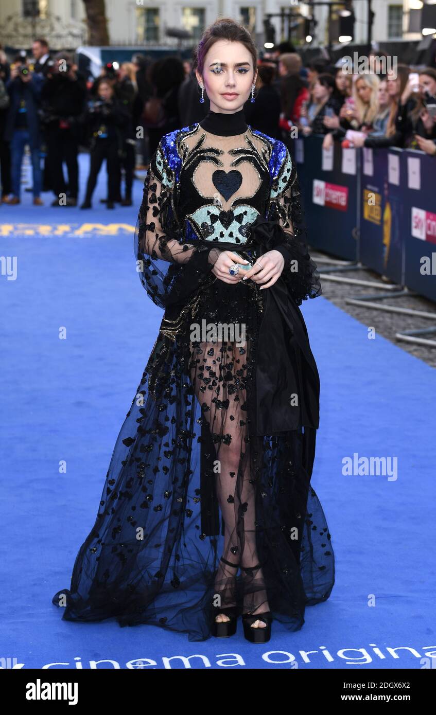 Lily Collins assistait à la première européenne extrêmement méchant, choquant Evil et Vile tenue à Curzon Mayfair, Londres, le 24 avril 2019. Le crédit photo devrait se lire comme suit : Doug Peters/EMPICS Banque D'Images