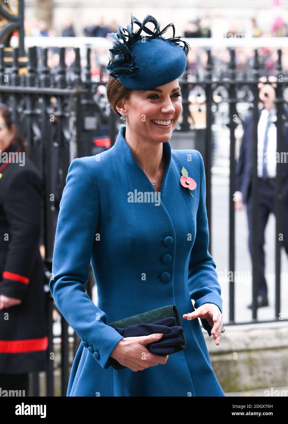 La duchesse de Cambridge participe au service de commémoration de l'Anzac Day Service et à l'action de grâce à l'abbaye de Westminster, à Londres. Le crédit photo devrait se lire comme suit : Doug Peters/EMPICS Banque D'Images