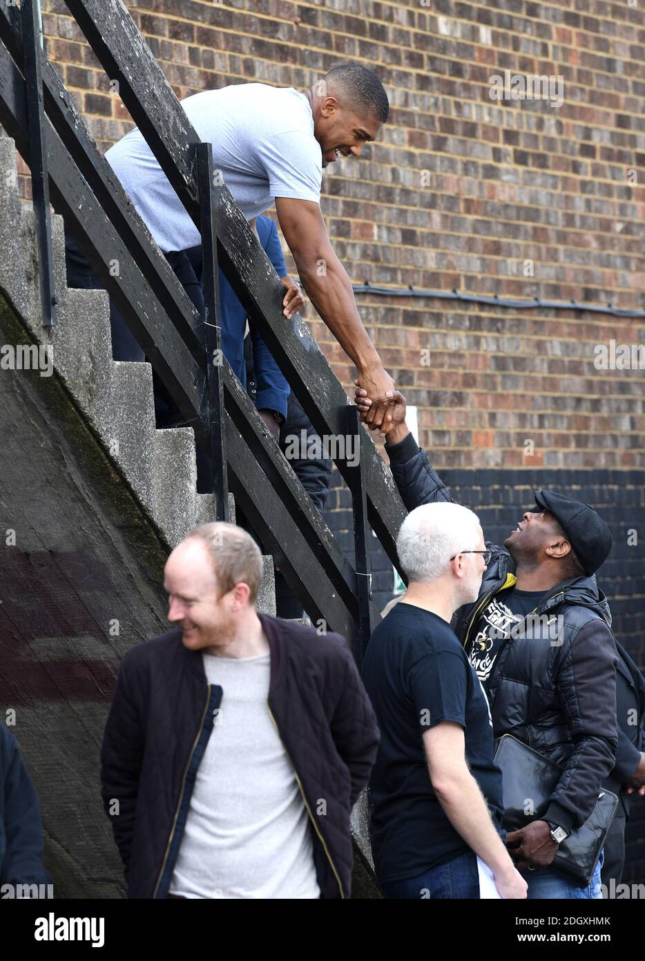 Anthony Joshua assiste au lancement de Made by Sport, une nouvelle campagne réunissant une coalition d'organismes de bienfaisance soutenant les jeunes défavorisés par le sport, au Black Prince Trust à Lambeth, Londres. Crédit photo devrait lire: Doug Peters/EMPICS Banque D'Images