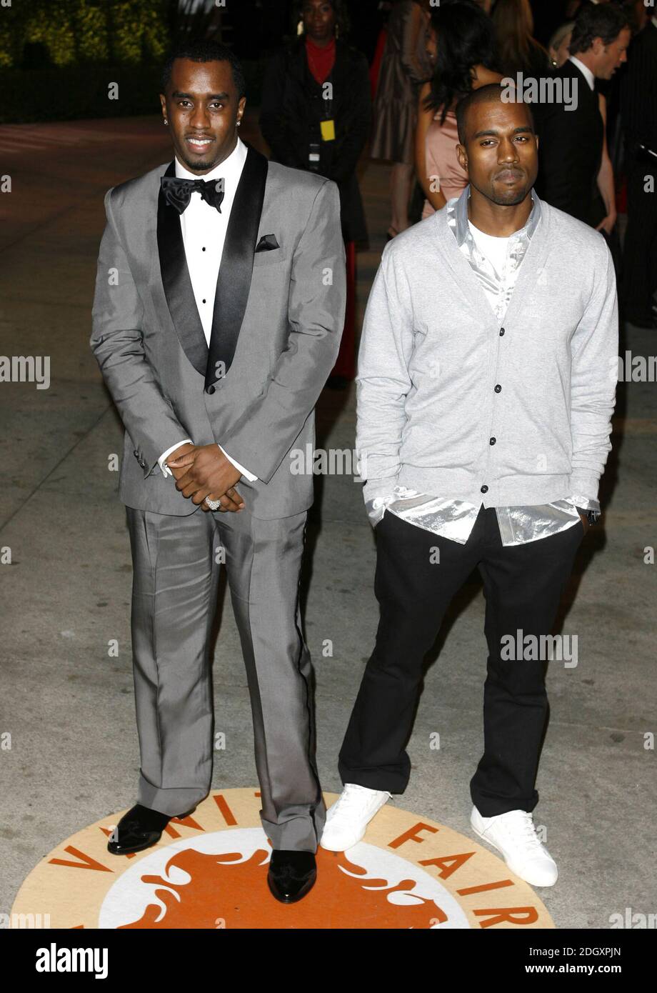 P Diddy et Kanye West participant au Vanity Fair Party Oscar Party Party, Los Angeles le 25/02/2007. Banque D'Images