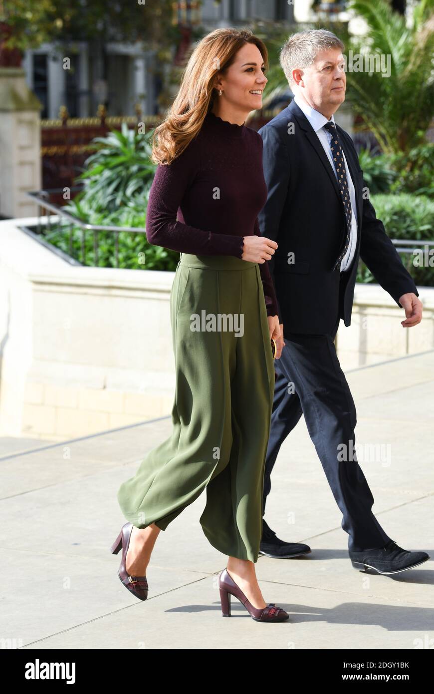 La duchesse de Cambridge, en tant que présidente du Musée d'Histoire naturelle, arrive pour une visite au Centre Angela Marmont pour la biodiversité au Royaume-Uni au musée de Londres Banque D'Images